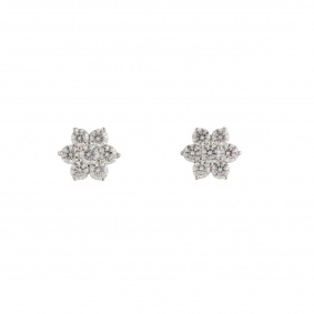 Flower Diamond Earrings 0.95ct Flower Diamond Earrings 0.95ct